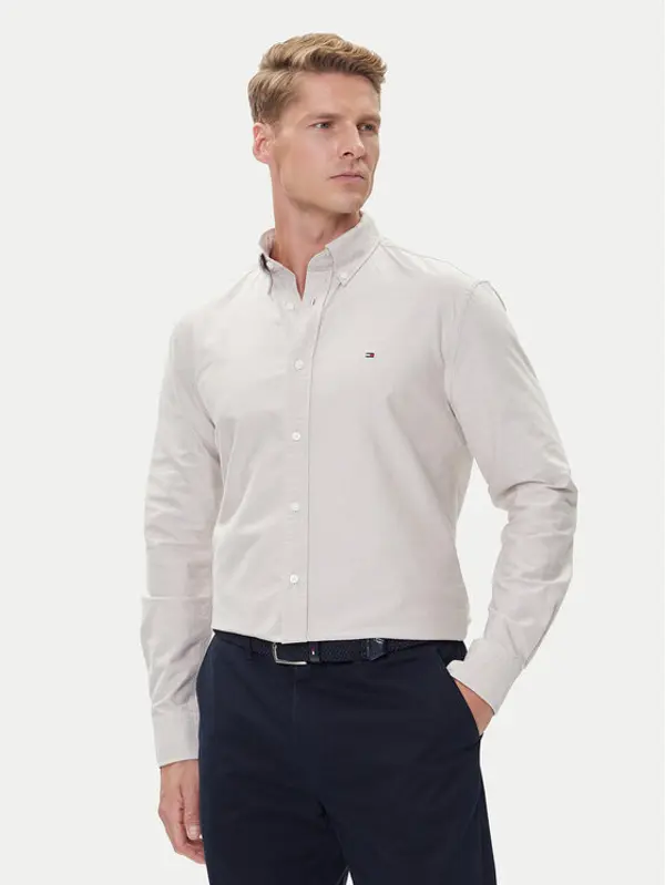 Tommy Hilfiger Tommy Hilfiger Košulja Solid Heritage MW0MW35774 Bež Regular Fit