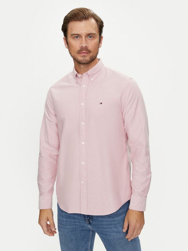 Tommy Hilfiger Tommy Hilfiger Košulja Solid Heritage MW0MW35774 Ružičasta Regular Fit