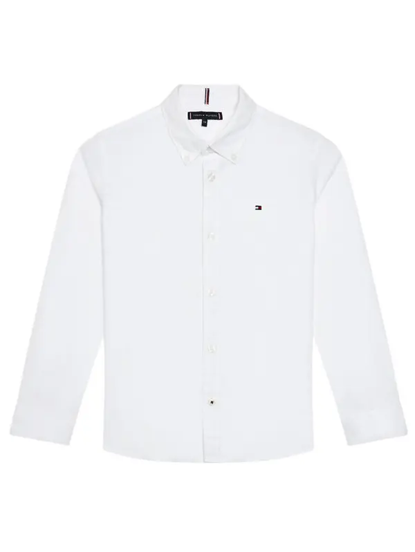 Tommy Hilfiger Tommy Hilfiger Košulja Solid Poplin KB0KB06965 D Bijela Slim Fit