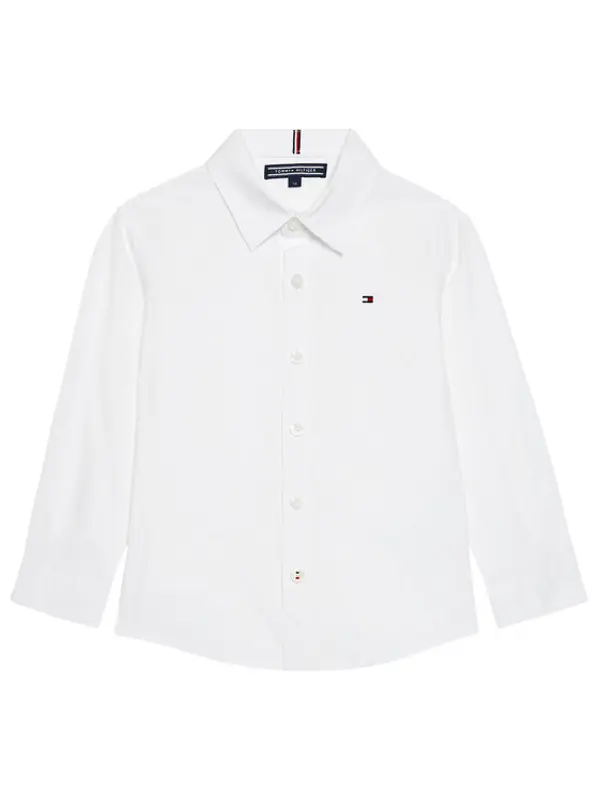Tommy Hilfiger Tommy Hilfiger Košulja Solid Poplin KB0KB06965 M Bijela Slim Fit