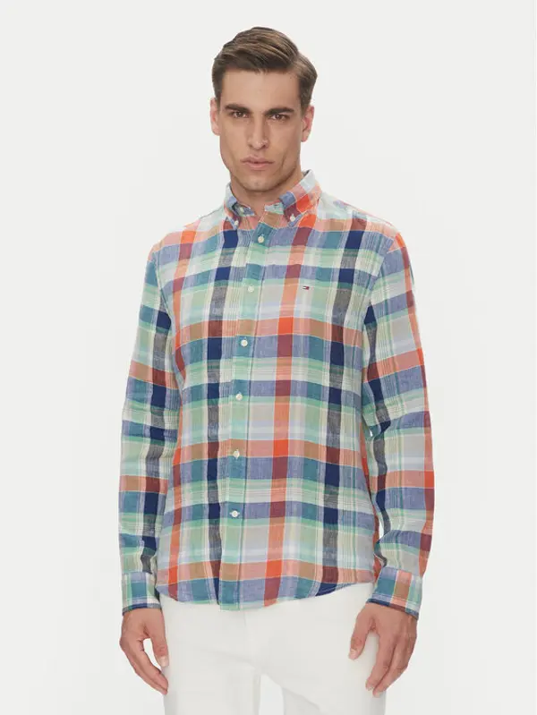 Tommy Hilfiger Tommy Hilfiger Košulja Summer Madras MW0MW39166 Šarena Regular Fit