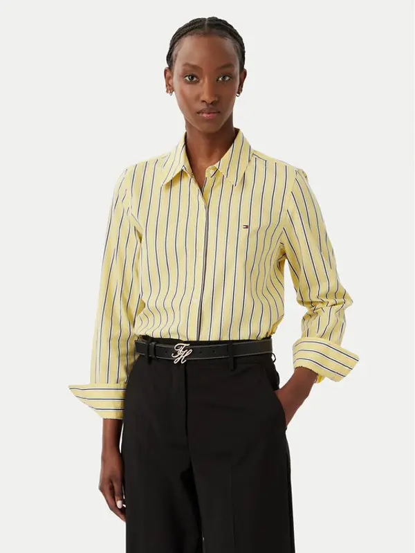 Tommy Hilfiger Tommy Hilfiger Košulja Summer WW0WW51155 Žuta Regular Fit