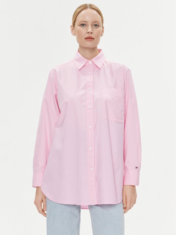 Tommy Hilfiger Tommy Hilfiger Košulja WW0WW38968 Ružičasta Oversize