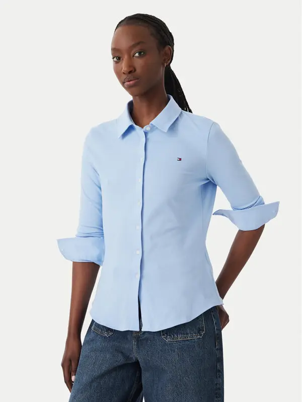 Tommy Hilfiger Tommy Hilfiger Košulja WW0WW43528 Plava Slim Fit