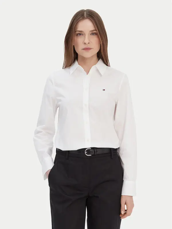 Tommy Hilfiger Tommy Hilfiger Košulja WW0WW43577 Bijela Regular Fit