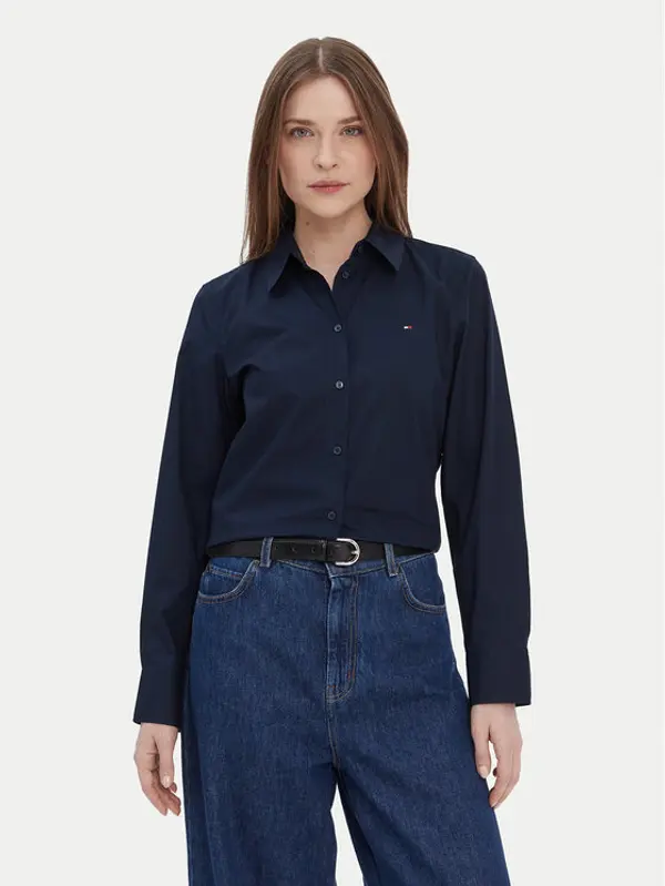 Tommy Hilfiger Tommy Hilfiger Košulja WW0WW43577 Tamnoplava Regular Fit