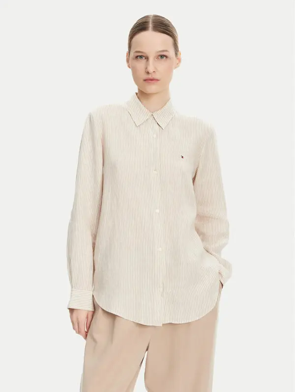 Tommy Hilfiger Tommy Hilfiger Košulja WW0WW44679 Bež Relaxed Fit