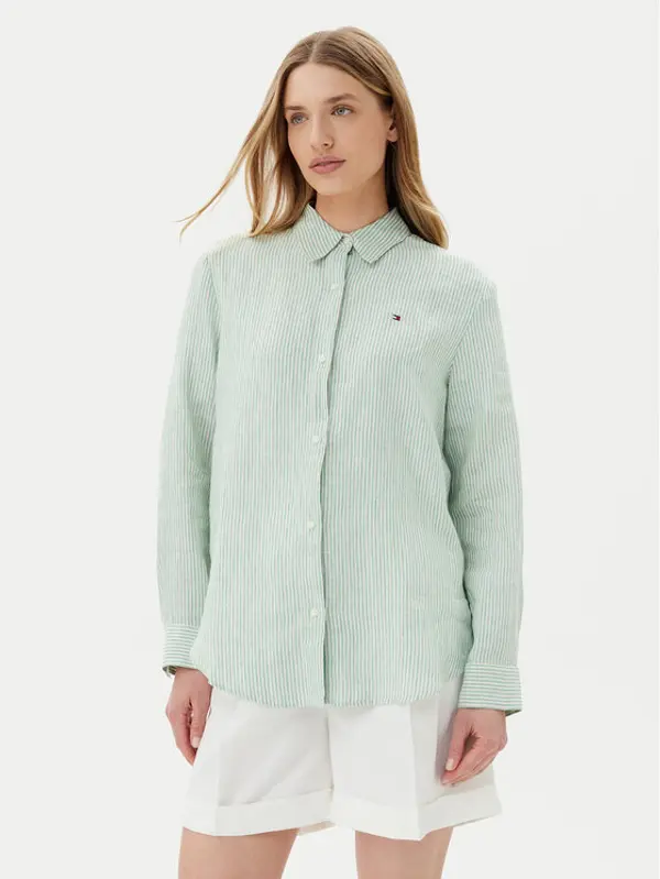 Tommy Hilfiger Tommy Hilfiger Košulja WW0WW44679 Zelena Regular Fit