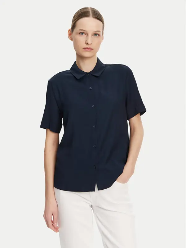 Tommy Hilfiger Tommy Hilfiger Košulja WW0WW44683 Tamnoplava Relaxed Fit