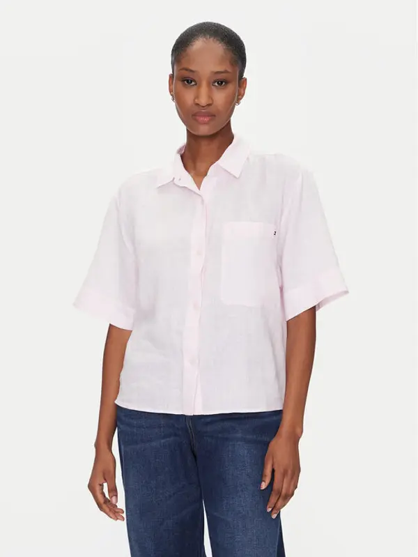 Tommy Hilfiger Tommy Hilfiger Košulja WW0WW44720 Ružičasta Relaxed Fit