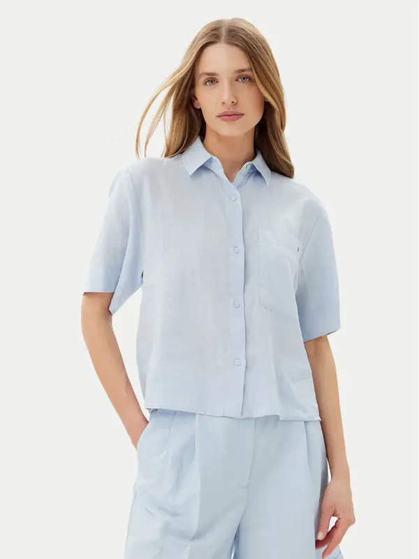 Tommy Hilfiger Tommy Hilfiger Košulja WW0WW44720 Svijetloplava Relaxed Fit