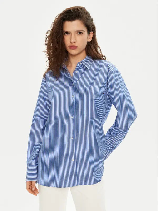 Tommy Hilfiger Tommy Hilfiger Košulja WW0WW45612 Plava Relaxed Fit