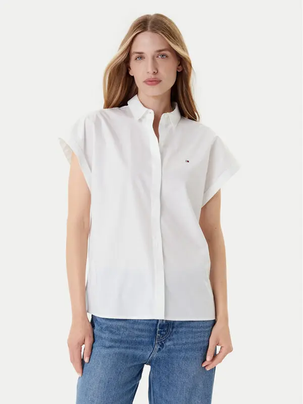 Tommy Hilfiger Tommy Hilfiger Košulja WW0WW45897 Bijela Relaxed Fit