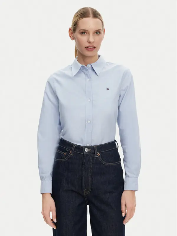 Tommy Hilfiger Tommy Hilfiger Košulja WW0WW46111 Plava Relaxed Fit