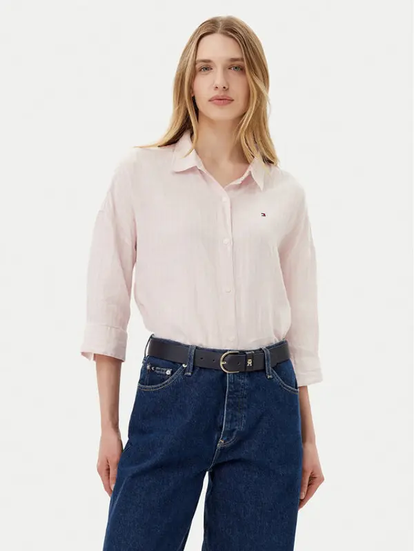 Tommy Hilfiger Tommy Hilfiger Košulja WW0WW46169 Ružičasta Loose Fit