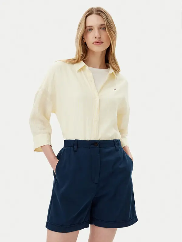 Tommy Hilfiger Tommy Hilfiger Košulja WW0WW46169 Žuta Loose Fit