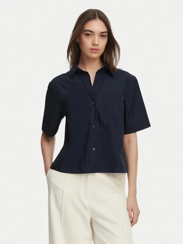 Tommy Hilfiger Tommy Hilfiger Košulja WW0WW48899 Tamnoplava Relaxed Fit