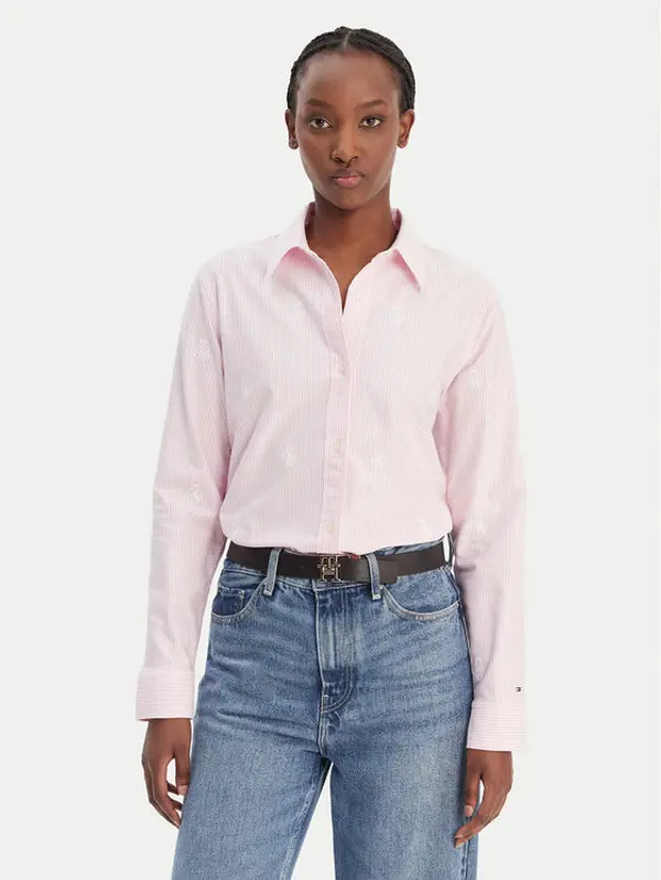Tommy Hilfiger Tommy Hilfiger Košulja WW0WW49386 Ružičasta Regular Fit