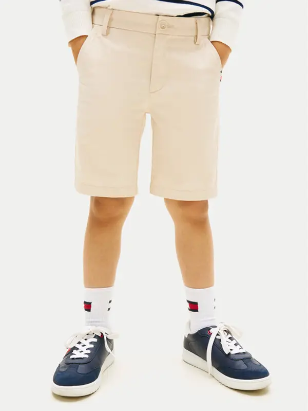 Tommy Hilfiger Tommy Hilfiger Kratke hlače 1987 Essential KB0KB09641 Bež Regular Fit