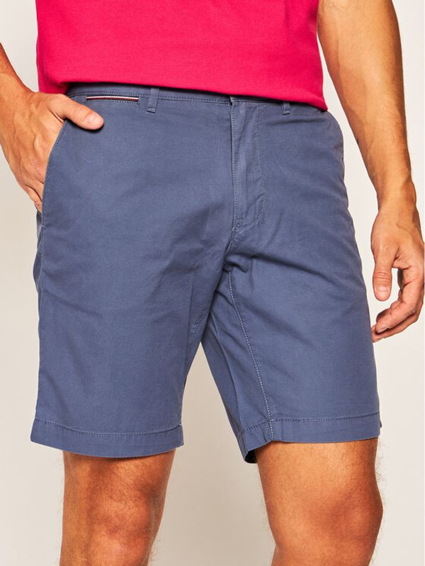 Tommy Hilfiger Tommy Hilfiger Kratke hlače Brooklyn Light Twill MW0MW13536 Tamnoplava Regular Fit