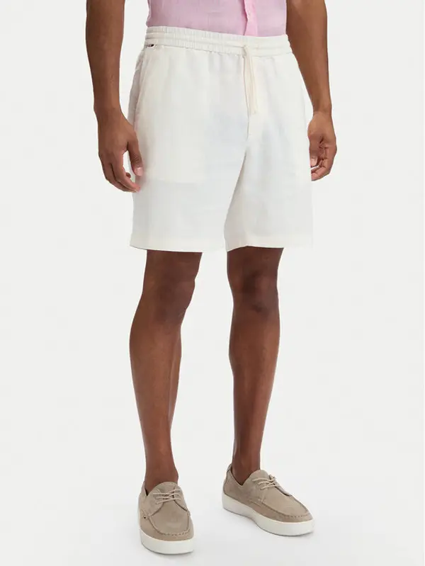 Tommy Hilfiger Tommy Hilfiger Kratke hlače Dover MW0MW44358 Bijela Regular Fit