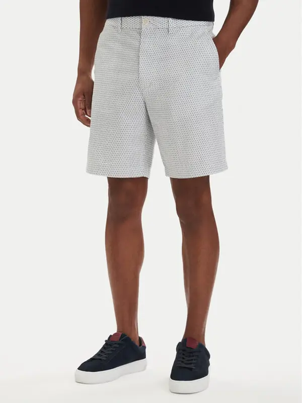 Tommy Hilfiger Tommy Hilfiger Kratke hlače Dover Print MW0MW42353 Bijela Slim Fit