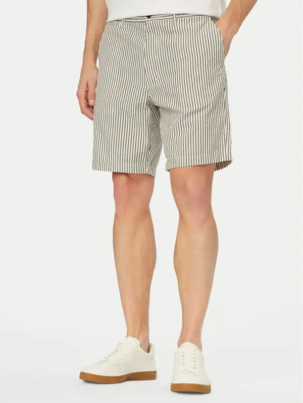 Tommy Hilfiger Tommy Hilfiger Kratke hlače Dover Seersucker MW0MW42359 Svijetlo bež Slim Fit