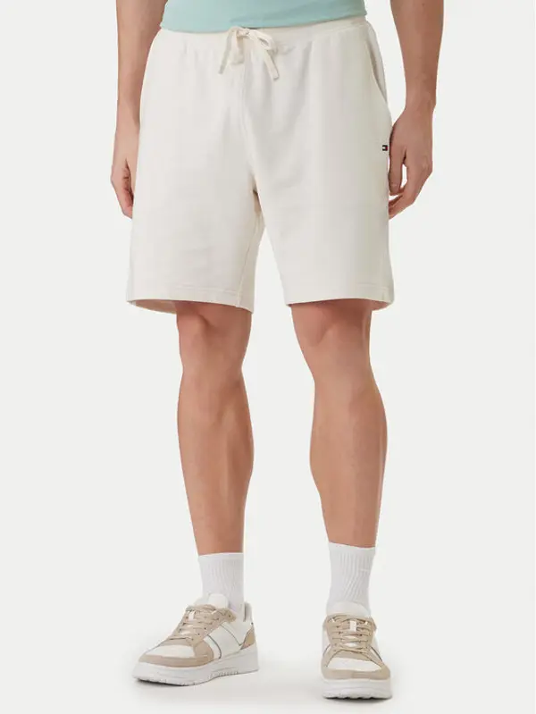 Tommy Hilfiger Tommy Hilfiger Kratke hlače Essential MW0MW37240 Écru Regular Fit
