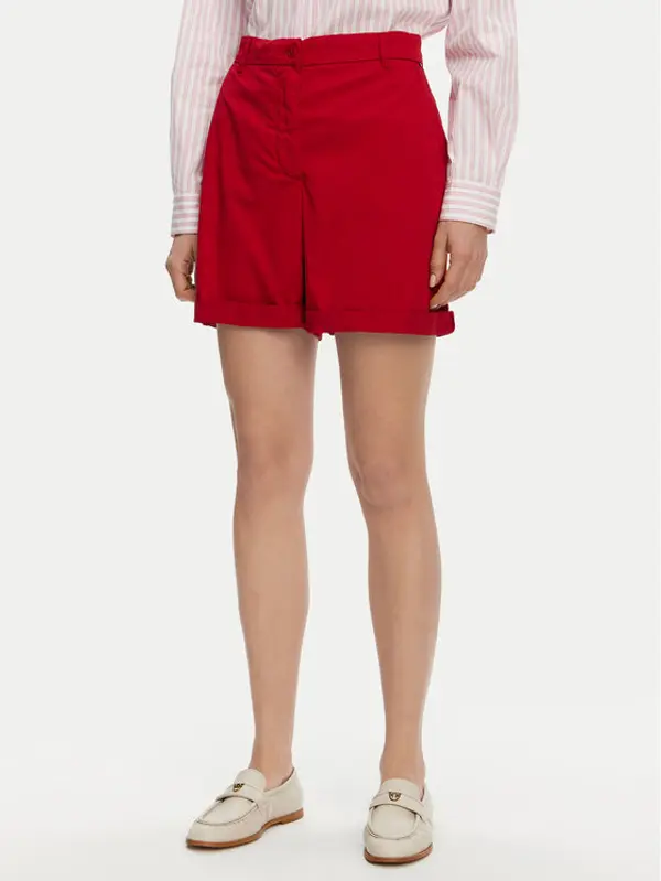 Tommy Hilfiger Tommy Hilfiger Kratke hlače WW0WW42457 Crvena Regular Fit