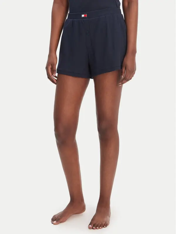Tommy Hilfiger Tommy Hilfiger Kratke pidžama hlače UW0UW06310 Tamnoplava