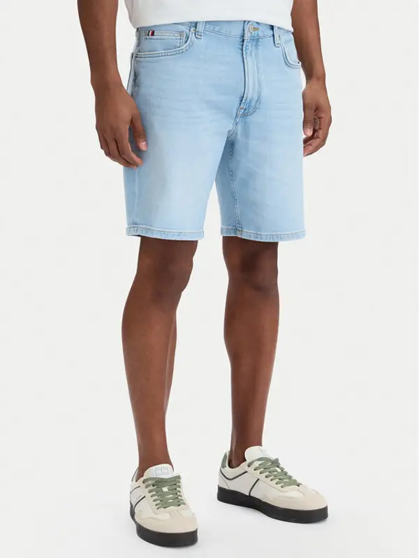 Tommy Hilfiger Tommy Hilfiger Kratke traperice Denton MW0MW42625 Plava Straight Fit
