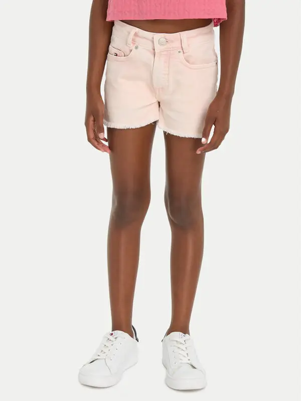 Tommy Hilfiger Tommy Hilfiger Kratke traperice Harper KG0KG07918 Ružičasta Relaxed Fit