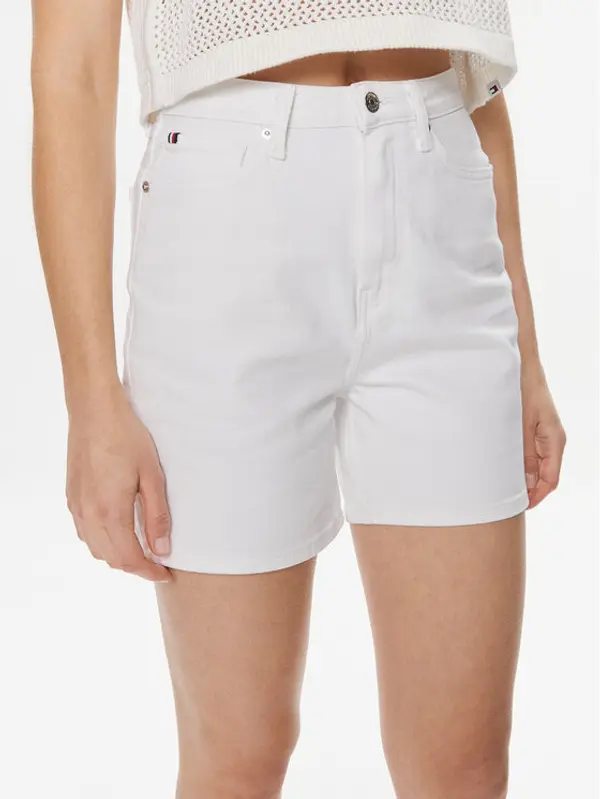 Tommy Hilfiger Tommy Hilfiger Kratke traperice WW0WW41321 Bijela Regular Fit