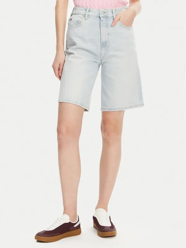 Tommy Hilfiger Tommy Hilfiger Kratke traperice WW0WW44388 Plava Relaxed Fit