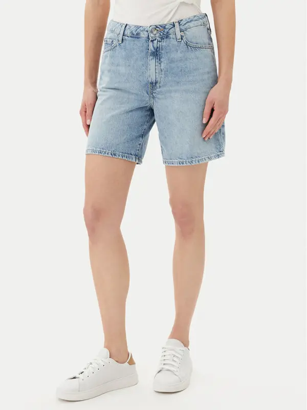 Tommy Hilfiger Tommy Hilfiger Kratke traperice WW0WW45505 Svijetloplava Regular Fit