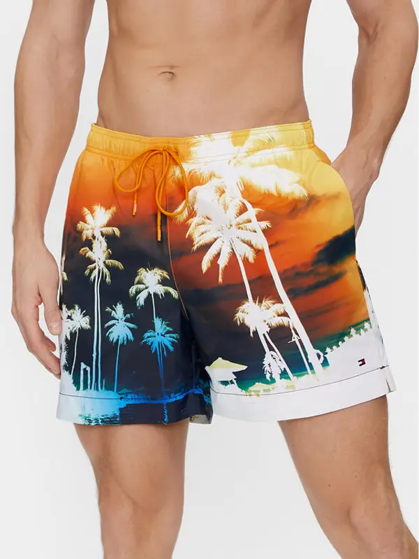 Tommy Hilfiger Tommy Hilfiger Kupaće gaće i hlače Photoprint UM0UM03295 Šarena Regular Fit