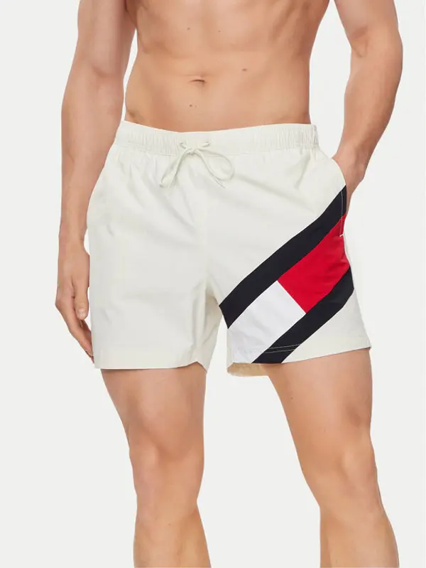 Tommy Hilfiger Tommy Hilfiger Kupaće gaće i hlače UM0UM02048 Bijela Slim Fit