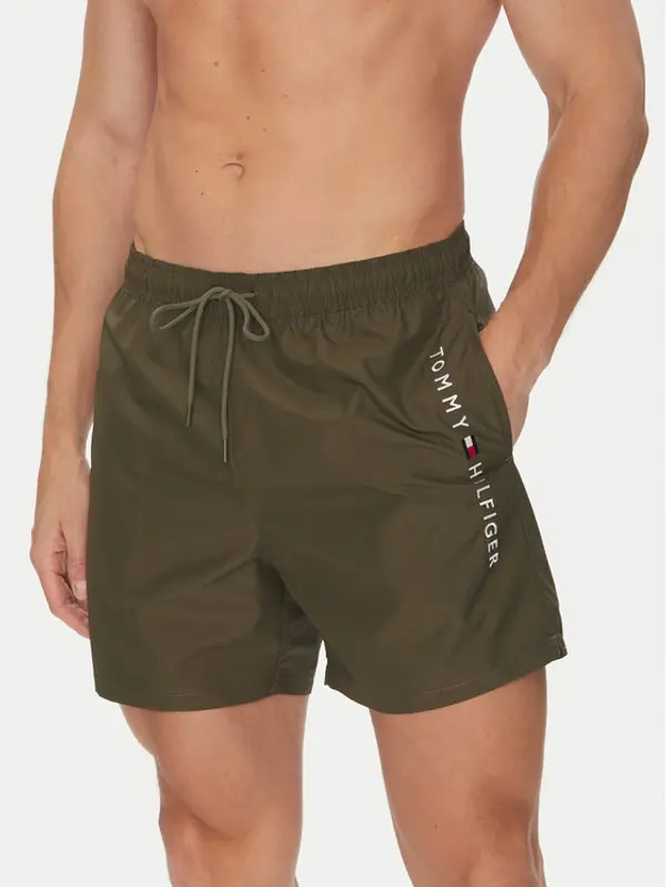 Tommy Hilfiger Tommy Hilfiger Kupaće gaće i hlače UM0UM03258 Zelena Regular Fit