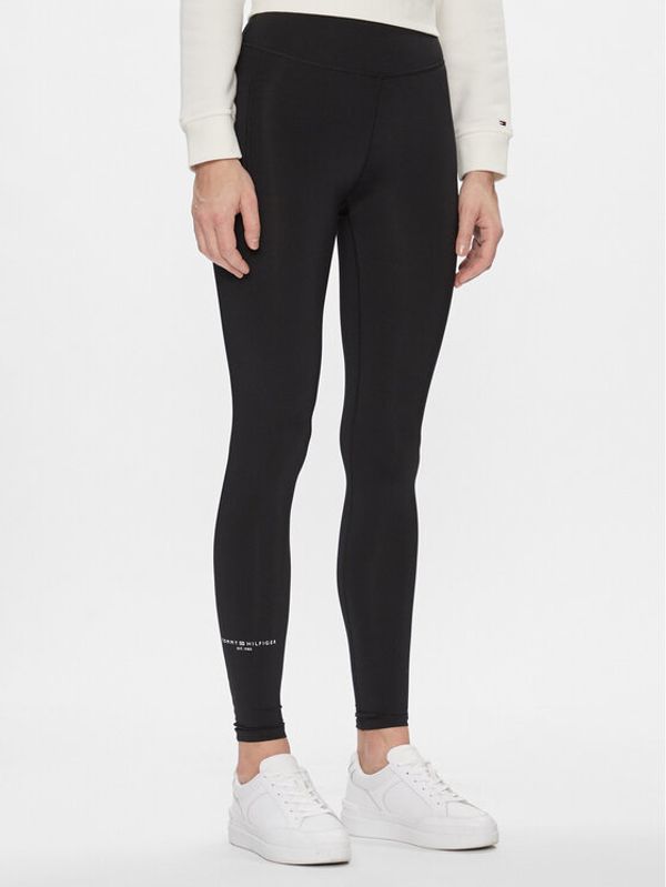 Tommy Hilfiger Tommy Hilfiger Leggings Ess Mini Corp WW0WW41089 Crna Slim Fit