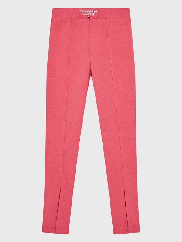 Tommy Hilfiger Tommy Hilfiger Leggings Graphic KG0KG07062 M Ružičasta Slim Fit