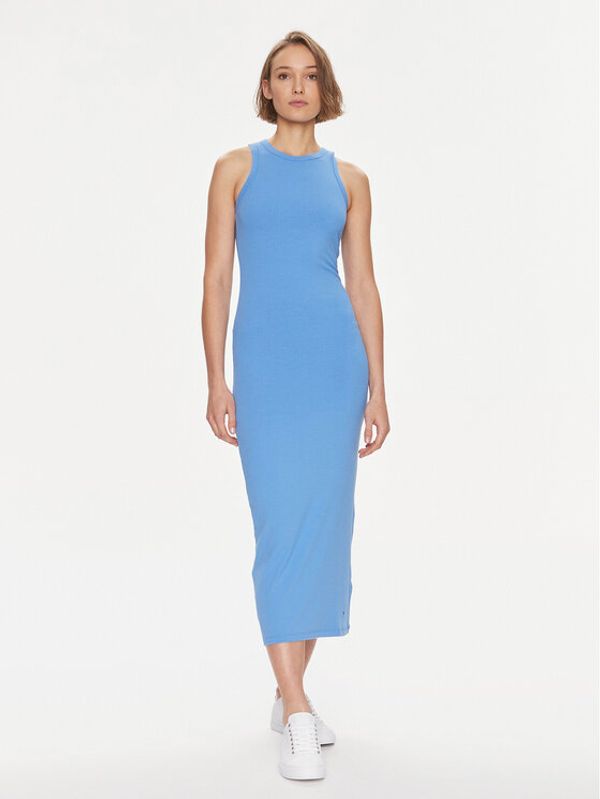 Tommy Hilfiger Tommy Hilfiger Ljetna haljina WW0WW38838 Plava Slim Fit