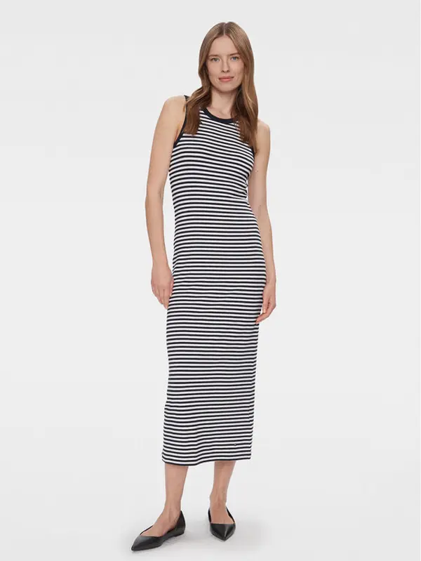 Tommy Hilfiger Tommy Hilfiger Ljetna haljina WW0WW41996 Tamnoplava Slim Fit