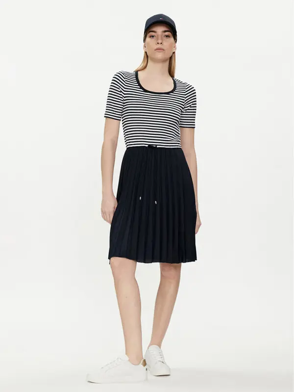 Tommy Hilfiger Tommy Hilfiger Ljetna haljina WW0WW42467 Tamnoplava Regular Fit
