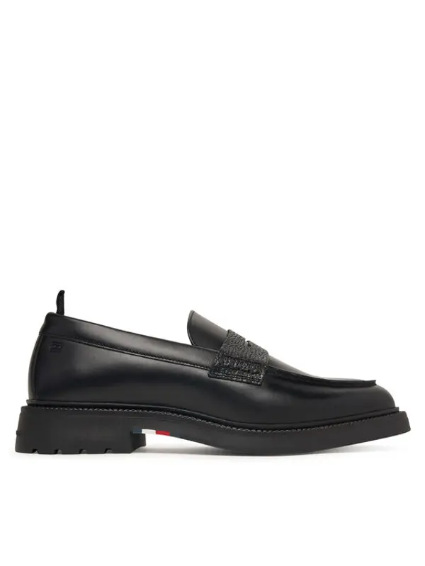 Tommy Hilfiger Tommy Hilfiger Loaferice Corporate Casual FM0FM05968 Crna