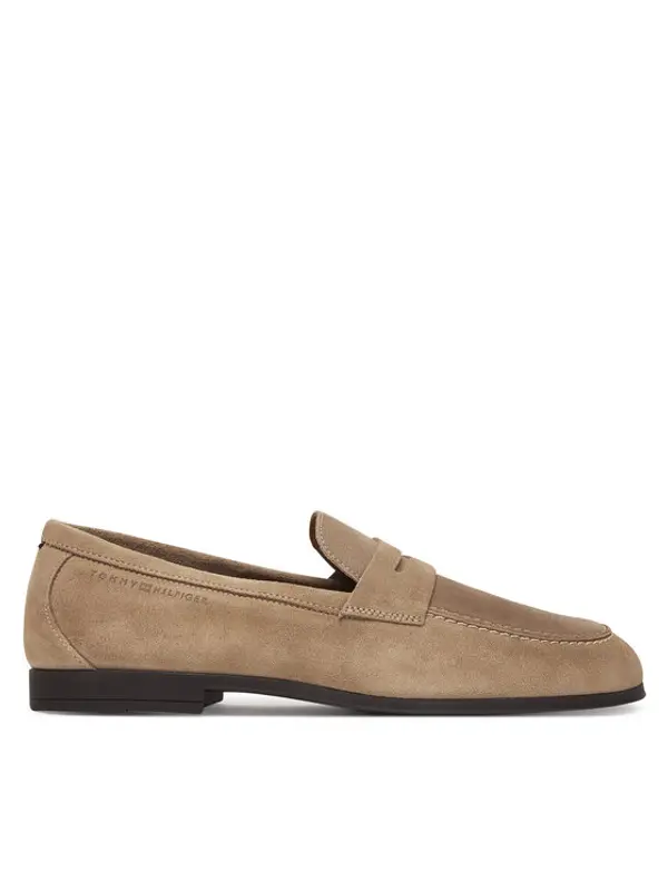 Tommy Hilfiger Tommy Hilfiger Loaferice Flexible Slim Suede Loafer FM0FM05745 Bež