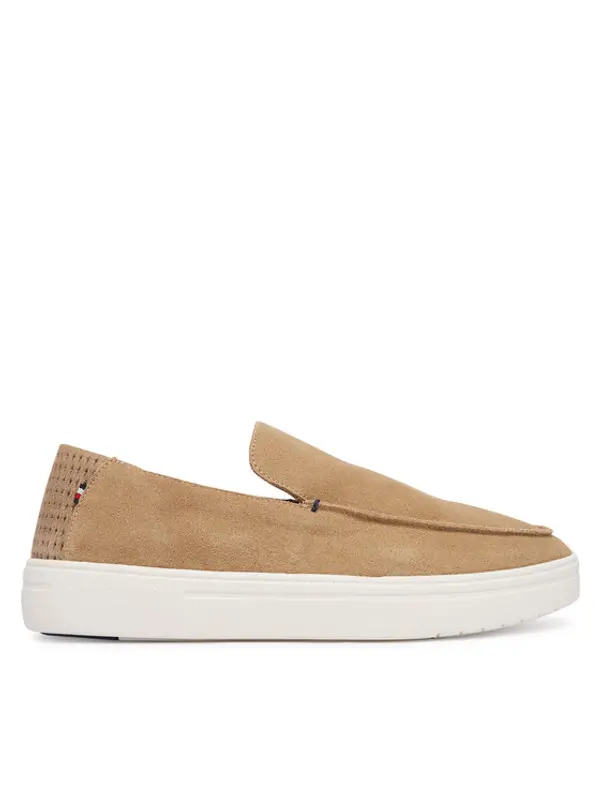 Tommy Hilfiger Tommy Hilfiger Loaferice Modern Light Suede Loafer FM0FM05924 Svijetlo smeđa