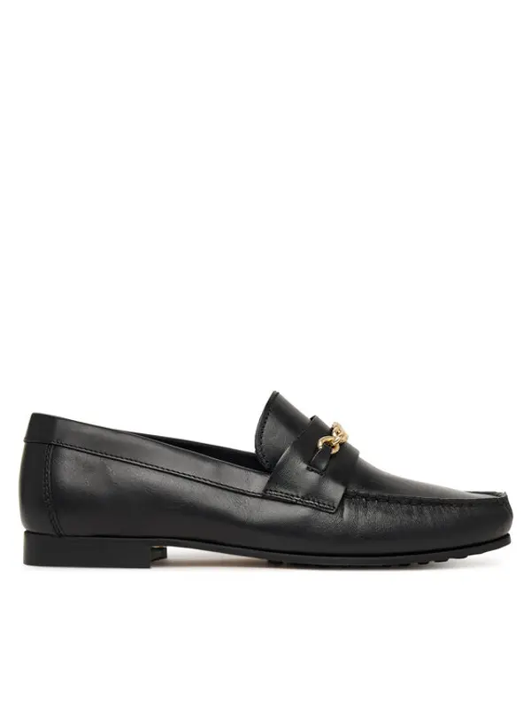 Tommy Hilfiger Tommy Hilfiger Loaferice Th Chain Leather Loafer FW0FW08956 Crna