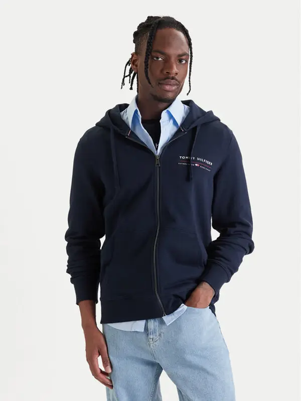 Tommy Hilfiger Tommy Hilfiger Majica dugih rukava Brand Love MW0MW42462 Tamnoplava Regular Fit