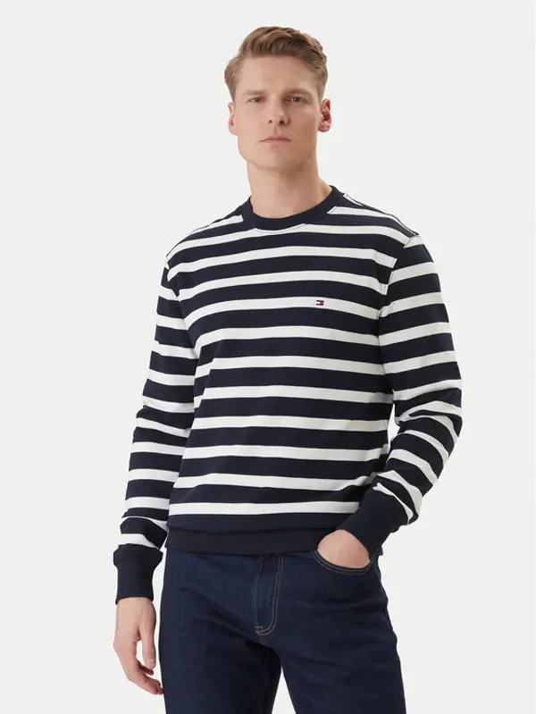 Tommy Hilfiger Tommy Hilfiger Majica dugih rukava Ess MW0MW41352 Tamnoplava Regular Fit