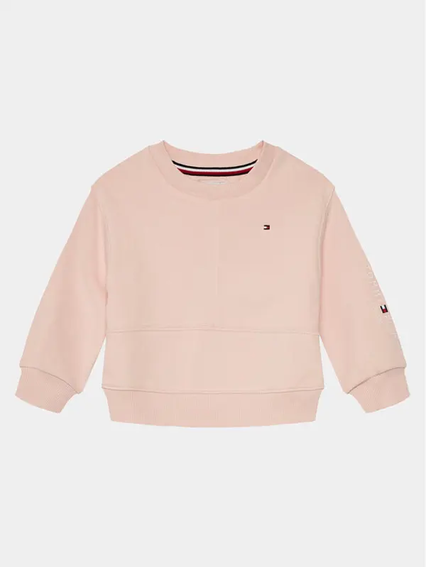 Tommy Hilfiger Tommy Hilfiger Majica dugih rukava Essential Cnk Sweatshirt KG0KG08094 Ružičasta Regular Fit
